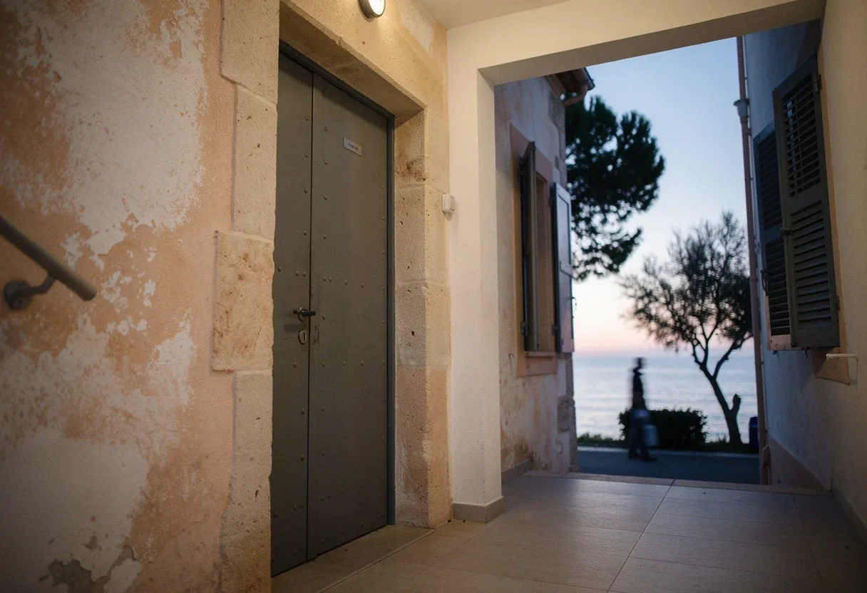 Porte blindée posée dans un immeuble à Sainte-Marie-la-Mer